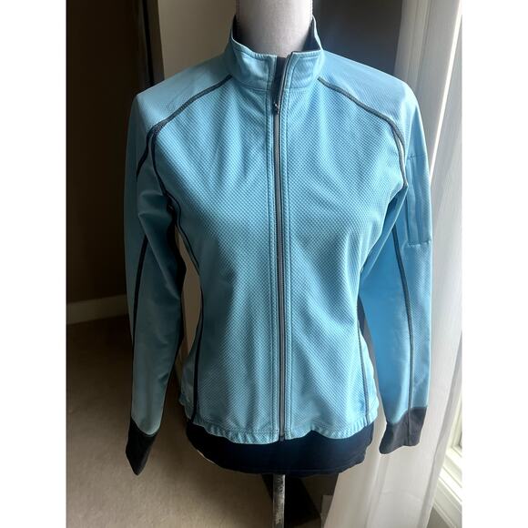 Novara Jackets & Blazers - Novara y2k blue full zip cycling jacket size S
